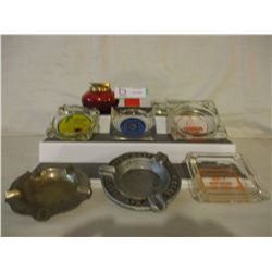 18 Assorted Vintage Advertising Ash Trays