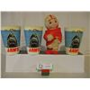 Image 1 : Vintage Rubber Football Player and 3 Plastic Cups from 1975 "Jaws" Movie