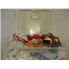 Image 1 : Plastic Container of Beanie Babies