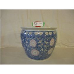 Large Porcelain Flower Pot (No Cracks or Chips)