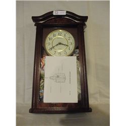 N.I.B Mahogany Finish Cabinet Clock
