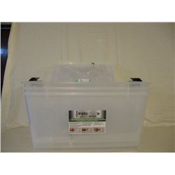 3 New Plastic Storage Tubs with Lids