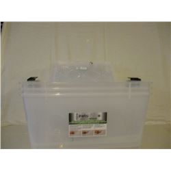 3 New Plastic Storage Tubs with Lids