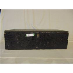 Black Wooden Storage Box 11" by 7.5" by 25" L