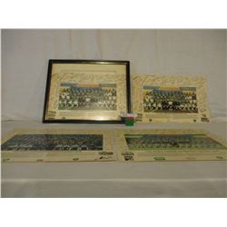 4 Saskatchewan Roughriders 1981, 1982, 1983 Team Photos