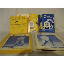 16 Saskatoon Blades 1970s Game Programs