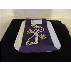 Fresh Water Pearl Chain and Earrings