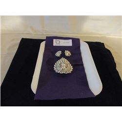 Broach and Earrings Set