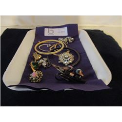4 Bracelets, Broach, Earing Set and Other Earrings