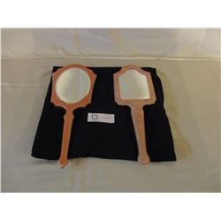2 Vanity Hand Mirrors