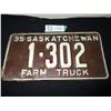 Image 1 : 1935 Farm Truck License Plate