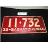 Image 1 : 1938 Saskatchewan License Plate