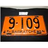 Image 1 : 1942 Saskatchewan License Plate