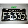 Image 1 : 1943 Saskatchewan Farm Truck License Plate