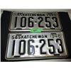 Image 1 : Pair of 1948 Saskatchewan License Plates