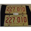 Image 2 : 2 Pairs of 1973 Saskatchewan License Plates