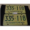 Image 1 : Pair of 1974 Saskatchewan License Plates