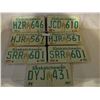 Image 2 : 7 1970s and 1980s Saskatchewan License Plates