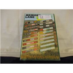 Saskatchewan License Plate "Memory Lane" History Book