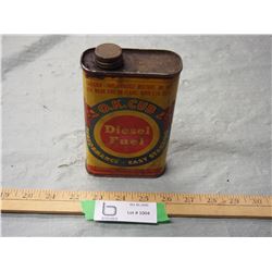 Vintage O.K. Club Diesel Fuel Can 6" T