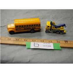 Hot Wheels Tow Truck and 1 Bus