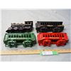 Image 1 : Cast Iron Train and 3 Carts