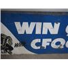 Image 3 : Double Sided Tin Sign CFQL Radio 70 by 21"