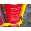 Image 10 : Shell Motor Oil Display Rack with 12 Full Shell Oil Cans 47" by 20"