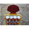 Image 5 : Shell Motor Oil Display Rack with 12 Full Shell Oil Cans 47" by 20"