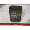 Image 1 : Rare Canawella Tea Tin Crook Brown + Co Winnipeg Man 9" T (No Top)