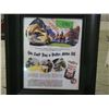 Image 2 : BA Tin Peerless Framed Ad 12 by 14"