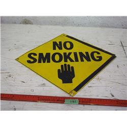 No Smoking Tin Sign 15 by 15 