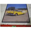 Image 3 : 1950s Framed Car Picture 16 by 20"