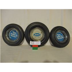 3 Good Year Tire Ash Trays