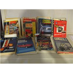 Box of Car Parts Catalogs and Auto Accessory Guides