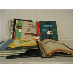 Box of 1950s/1960s Parts Catalogs