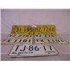 Image 1 : 7 Alberta 1960s License Plates