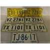 Image 2 : 7 Alberta 1960s License Plates