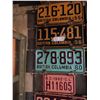 Image 1 : 19 Assorted British Columbia License Plates 1950-1960s