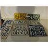 Image 1 : 12 Ontario 1966 and 1967 License Plates (some pairs)