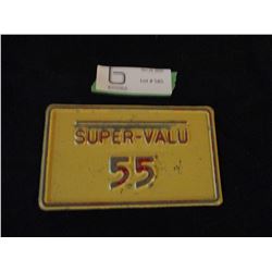 Super-Value #55 Miniature License Plate