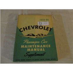 Chevrolet 1959-1960 Car Service Manual