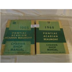 2 Pontiac 1965 and 1968 Shop Manuals