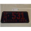 Image 1 : Nevada 1936 License Plate