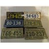 Image 2 : 7 North Dakota Assorted License Plates 1950s
