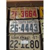 Image 1 : 17 South Dakota Assorted License Plates 1940s-1980s (Some Pairs)