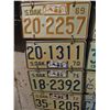 Image 3 : 17 South Dakota Assorted License Plates 1940s-1980s (Some Pairs)