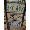 Image 3 : 10 Assorted Minnesota License Plates 1950s-1980s