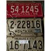 Image 1 : 12 Montana and Arizona Assorted License Plates 1950s-1970s