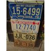 Image 3 : 12 Montana and Arizona Assorted License Plates 1950s-1970s